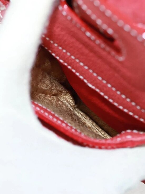 GUCCI Bamboo Backpack Suede Red Gold 003 1998 0030 Auth gh1510 main image 9